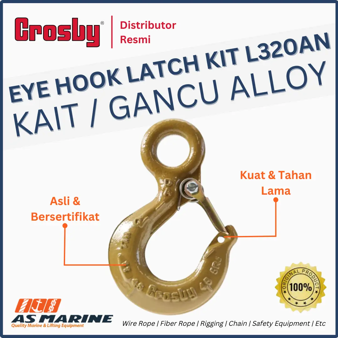 eye hook latch kit crosby l320an